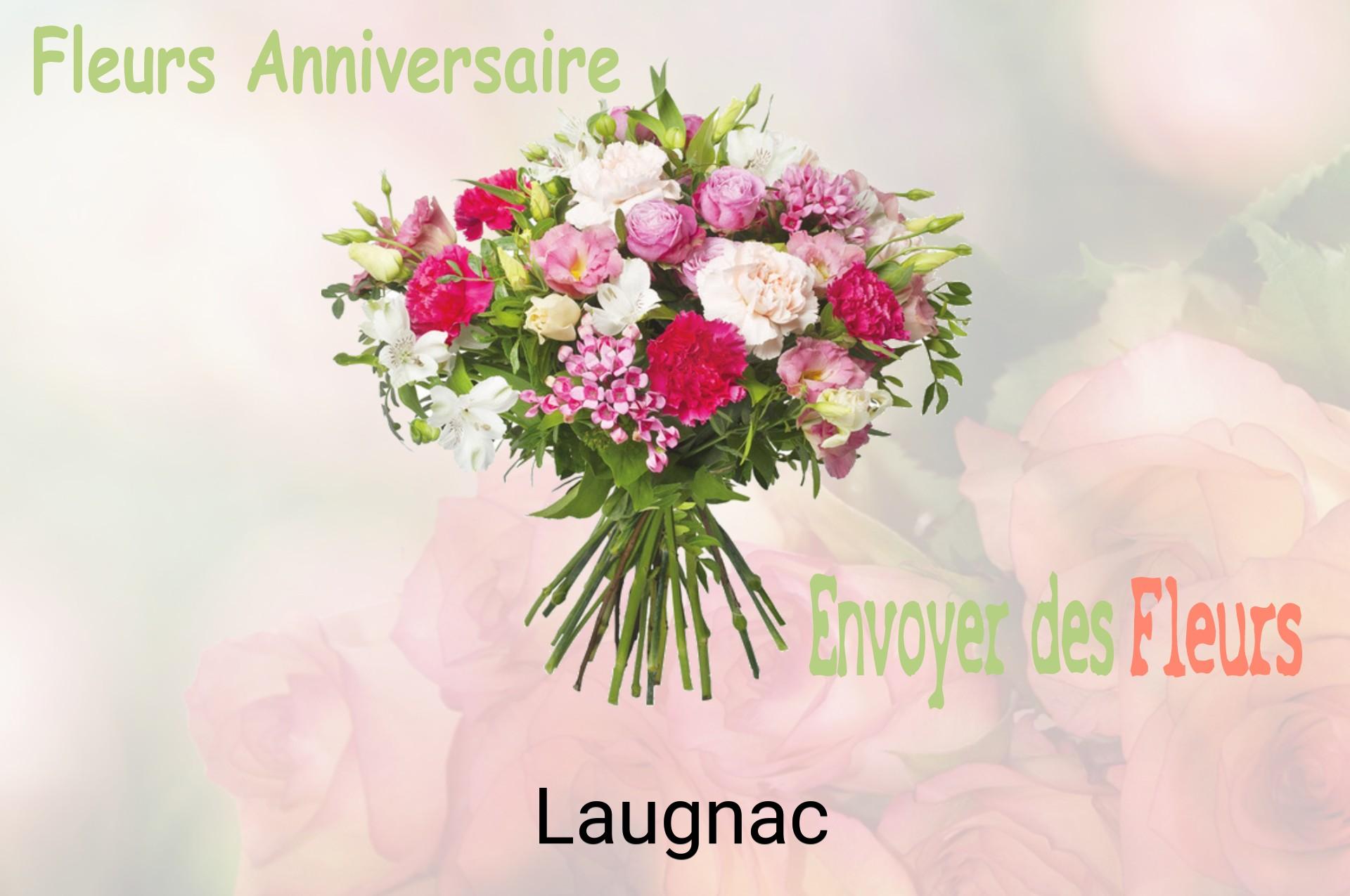Bouquet de fleurs d’anniversaire livré à Laugnac